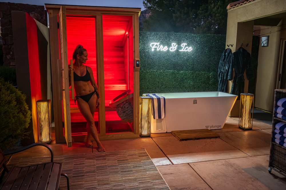 Arroyo Pinion Fire and Ice sauna and cold plunge