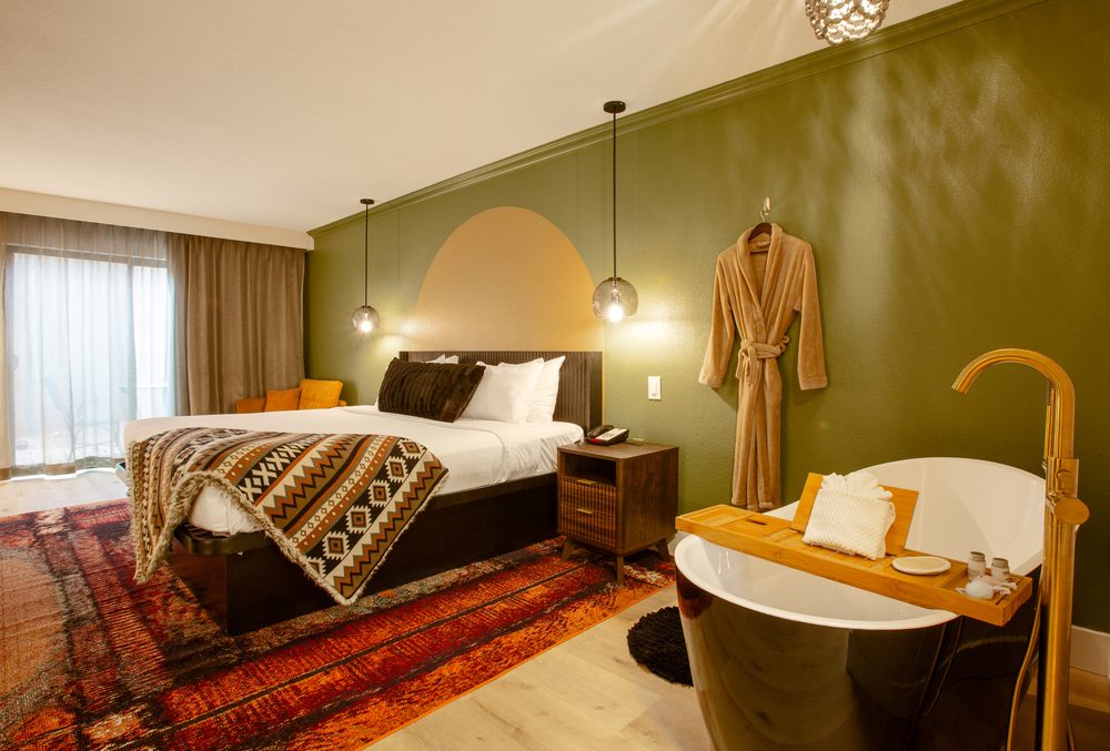 King Suite with Soaking Tub and Patio